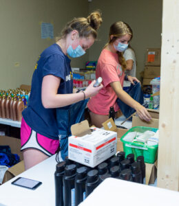 Mon Health gathers thousands of hygiene items for local students